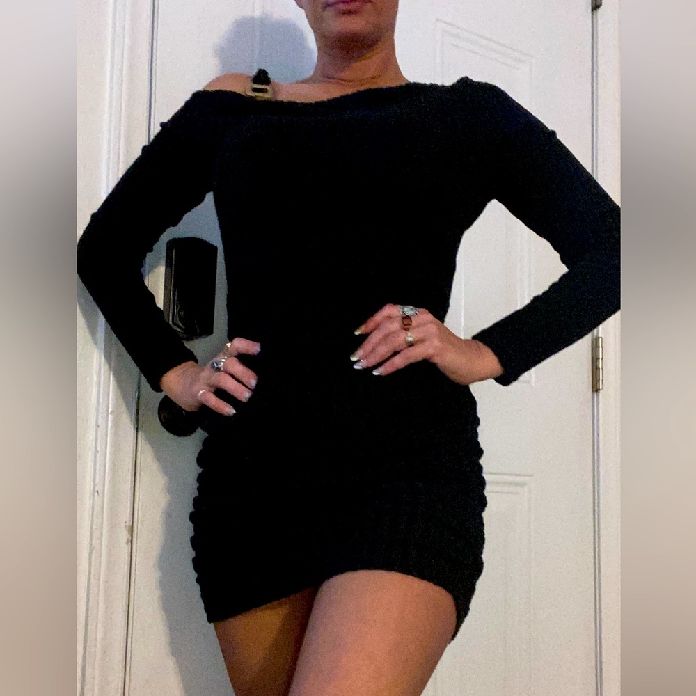 Long sleeve sweater dress